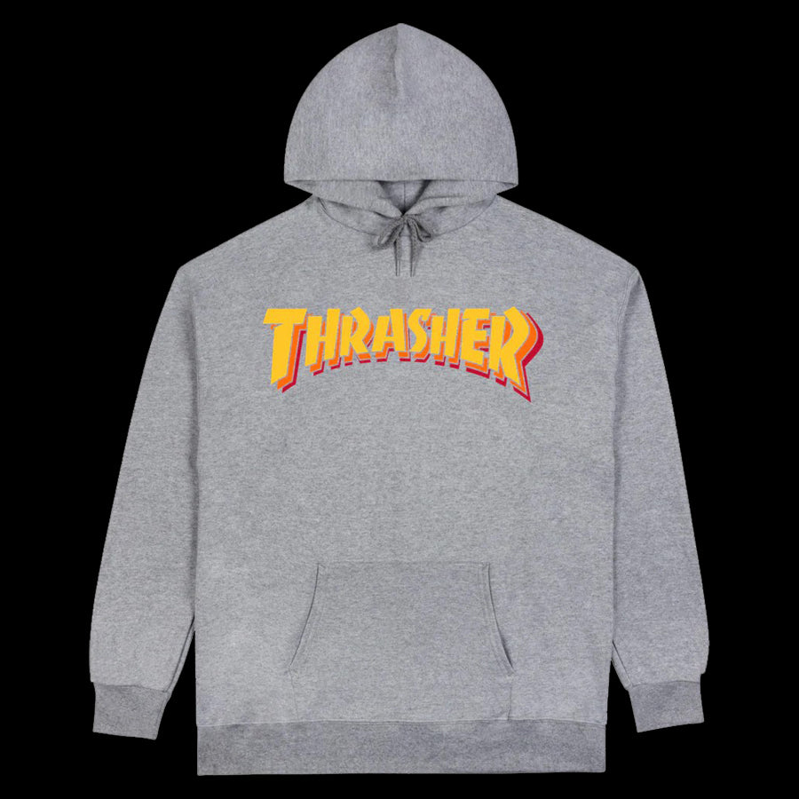 Thrasher "Stacked" Hoodie - Sport Grey