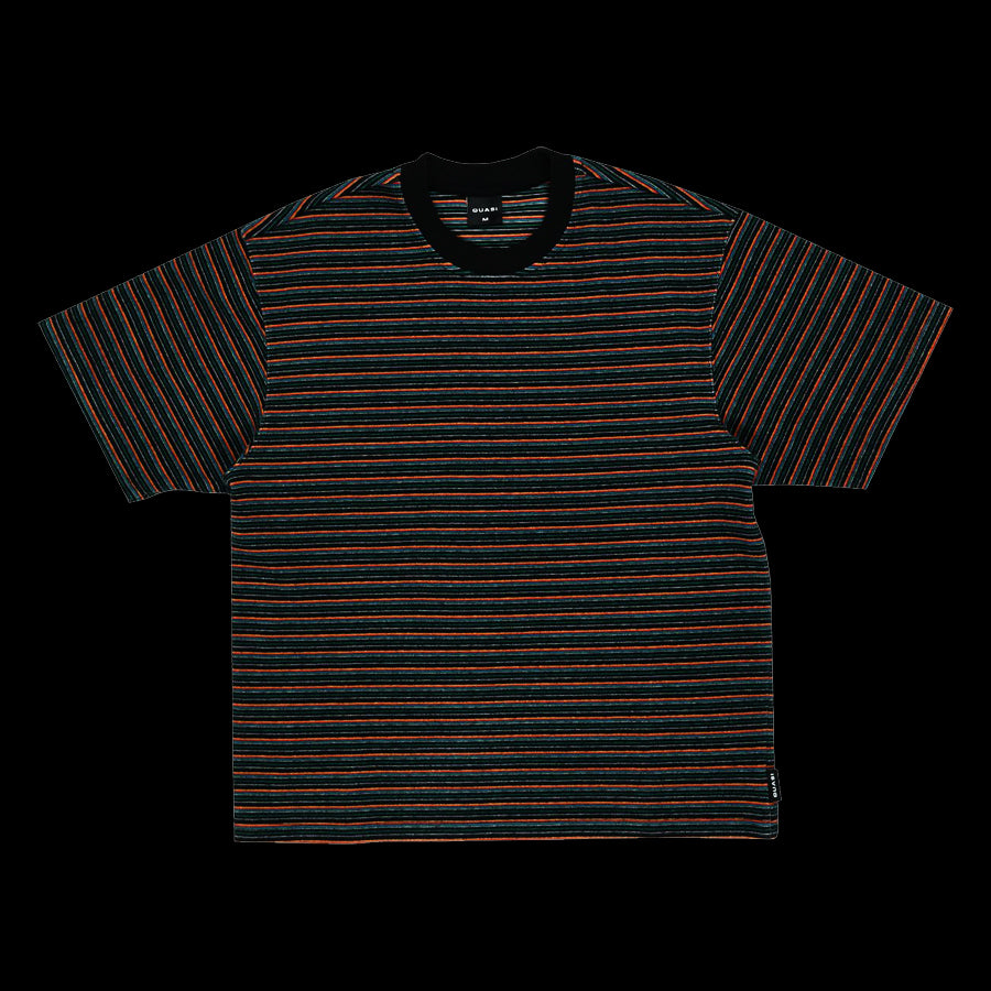Quasi "Sync" Striped Tee - Black