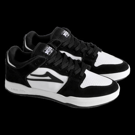 Lakai - Telford Low Black/White Leather Skateboard Shoes