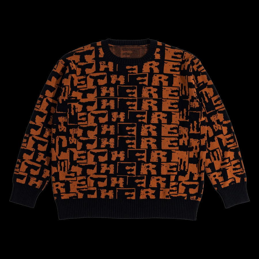 There "Torn Jacquard" Knit Sweater