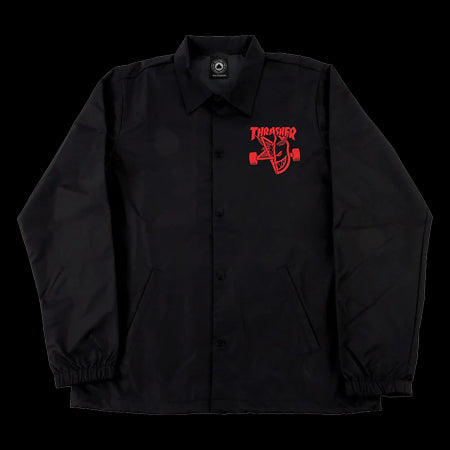 Thrasher X Spitfire Thrash And Burn Coach Jacket - Black