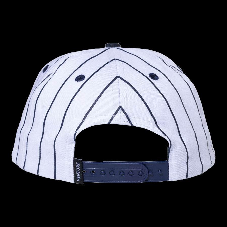 Venture x Bronze Adjustable Snapback Hat Pinstripe