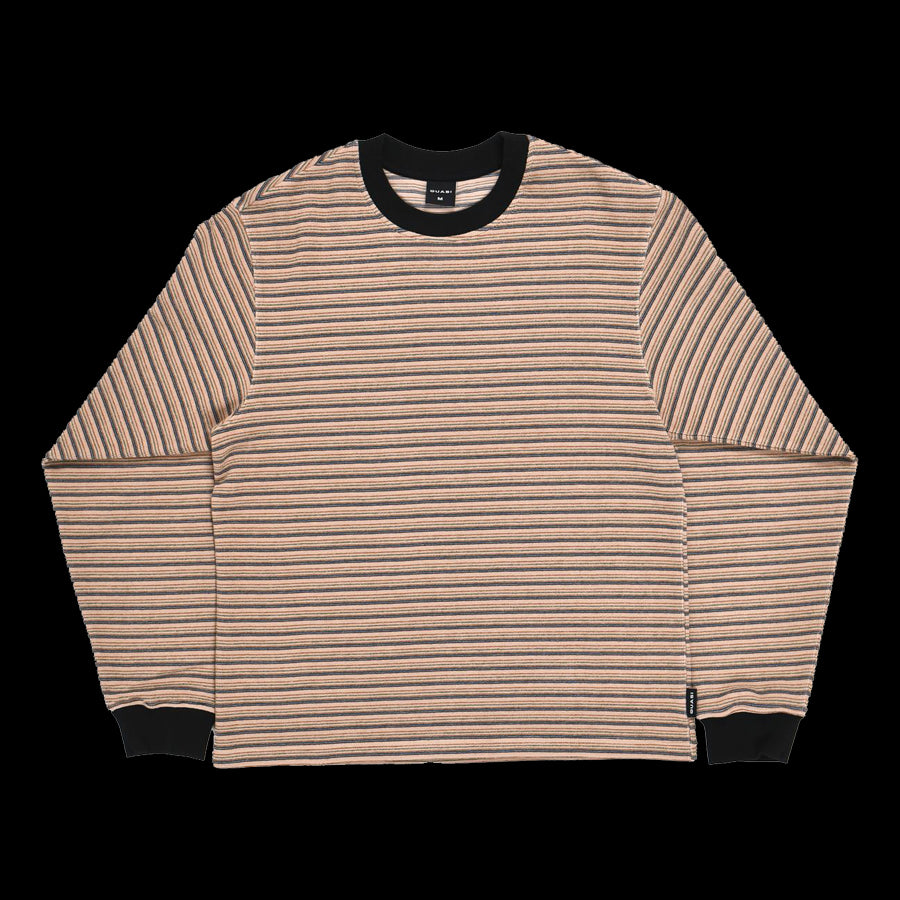 Quasi Verve Long Sleeve Striped Tee - Cream