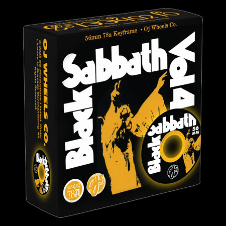 Oj Wheels Black Sabbath Vol 4 Keyframe Black 78a Skateboard Wheels 56mm
